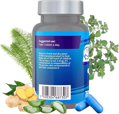Bypass BPRI Blue - Next Step in The BPRI Series - 30 Caps - Featuring Aloe Vera, Ginger, Sarsaparilla Root, Green Tea, Dandelion, Horsetail, and More - 500mg per Capsule.