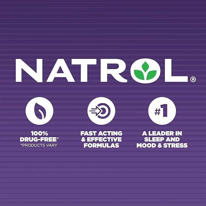 Natrol Melatonin Max Sleep Aid Gummy, 10mg per Gummy, Maximum Strength for Better Sleep, Drug Free & Gelatin Free, 80 Blueberry Flavored Gummies (Pack of 2)