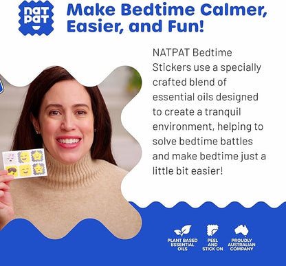 NATPAT Sleepy Patch Bed Time Stickers for Kids - Sleep Promoting Patch - Non-Toxic Solution for Better Sleep - Chemical & Drug Free, Melatonin Free - Buzz Patch Natural Patch (24 Pack)