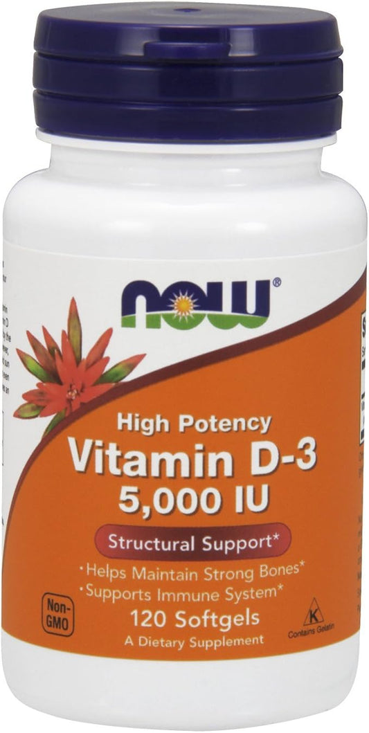 NOW Foods Vitamin D3 5000 Iu (360 (120X3))