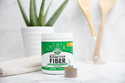 Manitoba Harvest Organic BioActive Fiber Supplement with 6g Fiber per Serving, Digestive Hemp & Psyllium Husk Powder, Non-GMO, Vegan & Kosher, 8oz