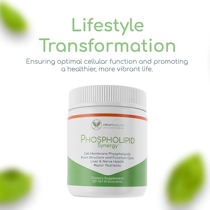 Phospholipid Synergy Powder | Antioxidant Powder for Cellular Repair | Brain Supplements for Memory and Focus | Liver Detox Supplements with an Advance Cleansing Formula | 270 g