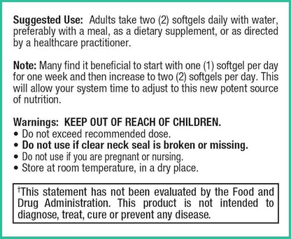 Peak Pure & Natural, Peak Golden Oil Cold Pressed Organic Black Seed Oil Supplement - Black Seed Oil for Digestive Health, Skin Nutrition, Joint Comfort - 60 Capsules