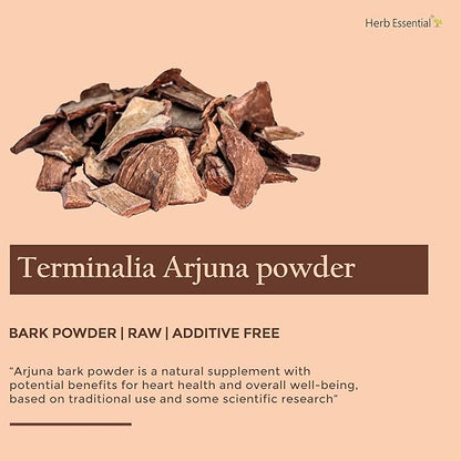 7.05 Ounce Arjuna Powder, Terminalia Arjuna Bark Supplement for Wellness, Polvo de corteza de Arjuna, No Preservatives, Vegan and GMP Certified- 3.52 Ounce (100g Pack of 2)