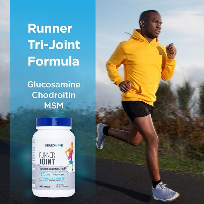 Runner Multivitamin & Joint Support Supplement – Antioxidants, Vitamin B Complex, Probiotics for Health, Energy, Endurance, Recovery - Glucosamine Chondroitin, MSM – GMP Running Supplements