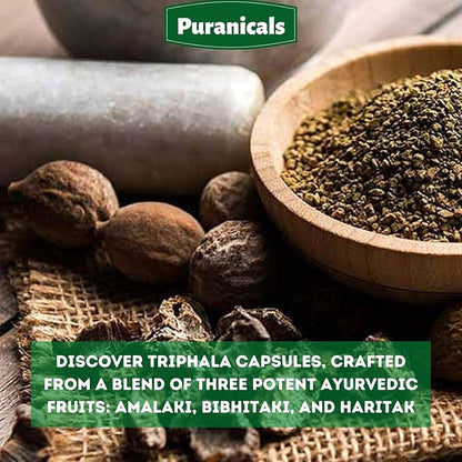 Triphala Premium 320 Capsules Non-GMO and Gluten Free | Herbal Supplement | 600 mg Per Serving | Made with Amla Bibhitaki Haritaki Powder