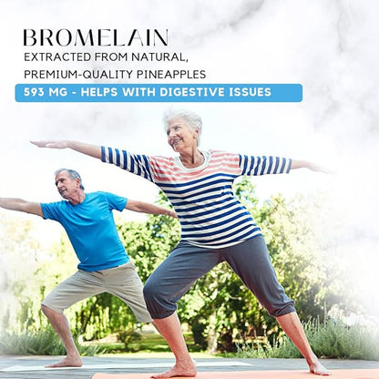 Absonutrix Bromelain 590 mg, Easy-to-Consume Liquid Drops, 4 Oz Bottle, Pineapple Extract for Tissue Support, Quick Absorption, Gluten-Free, Third-Party Tested, GMP-Certified, Non-GMO, Made in USA