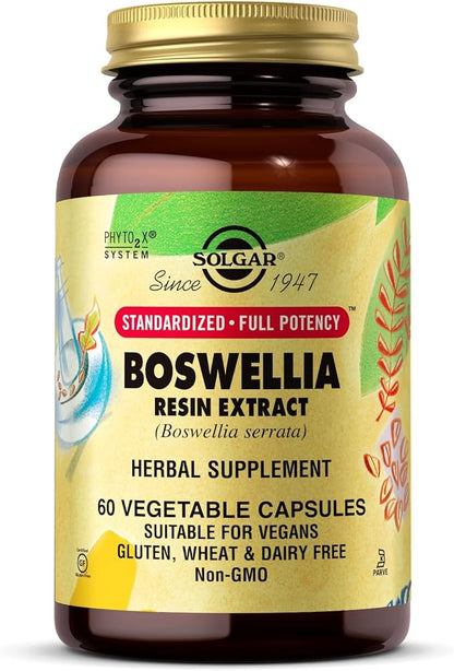 SOLGAR Boswellia Resin Extract Vegetable Caps, 60 CT