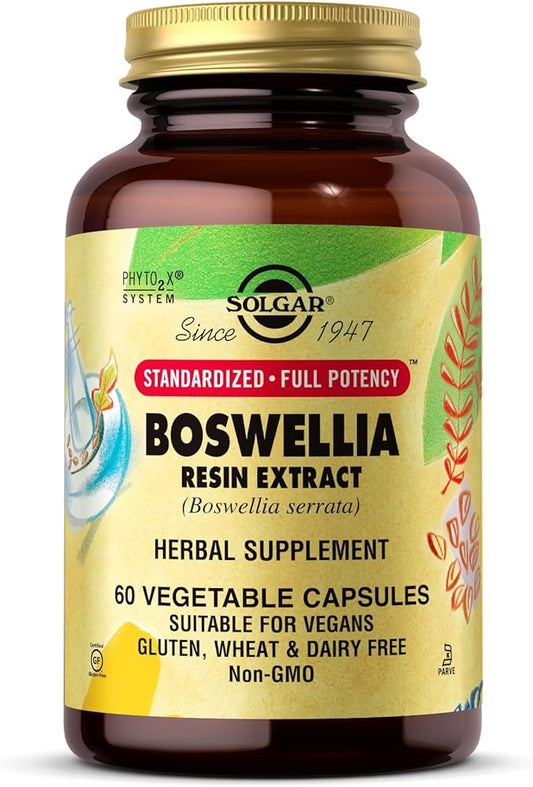 SOLGAR Boswellia Resin Extract Vegetable Caps, 60 CT
