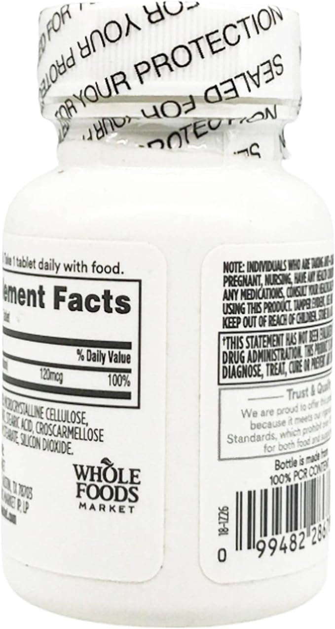365 by Whole Foods Market, Vitamin K 120MCG, 100 CT