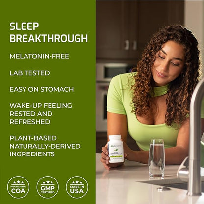 BIOptimizers Sleep Breakthrough Capsules - Natural Support Supplement | Calming Relief Aid for Adults | Non-Habit Forming | 60 Capsules