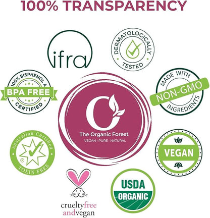 USDA Organic Pure Geranium Essential Oil for Diffuser | Vegan Skincare Essential Oils - Ideal for Skin Care, Aromatherapy, Essential Oil Blends and Home Scent Diffusers