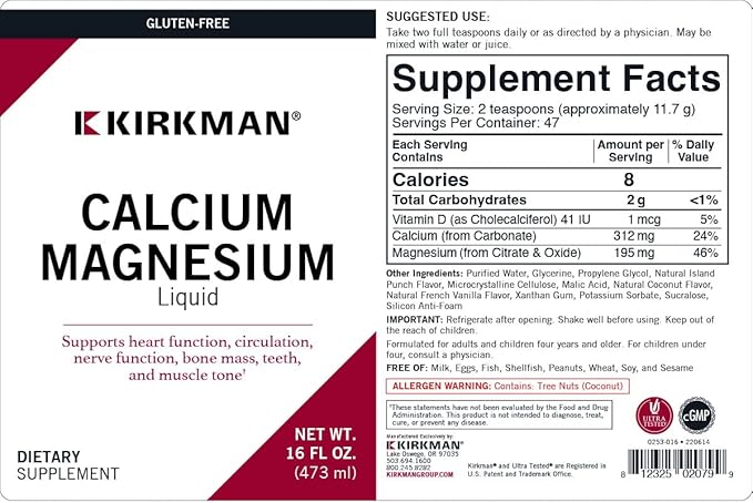 Calcium Magnesium Liquid 16oz *