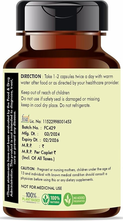 Garlic Extract 500mg - 60 Vegetarian Capsules|Allium Sativum| All Natural | 100% Vegan | Gluten-Free | GMP Certified