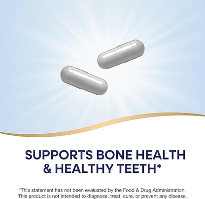 Nature's Way Calcium Citrate, 500 mg Calcium per 2-Capsule Serving, for Bone Health & Muscle Function*, Blend of Citrate, Carbonate & Malate, Gluten Free, 250 Capsules (Packaging May Vary)