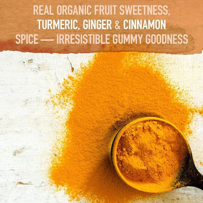 Garden of Life Organics Elderberry Gummies for Adults & Kids - Immune Support Supplement with Organic Fruit & Organics Turmeric Inflammatory Response Gummy - 120 Real Fruit Gummies for Kids & Adults