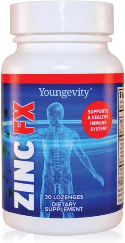 Youngevity Zinc Fx - Zinc + Trace Minerals + Elderberry + Astragalus - Immune Support Chewable - Highly Absorbable - Delicious - 30 Count (Pack of 1)