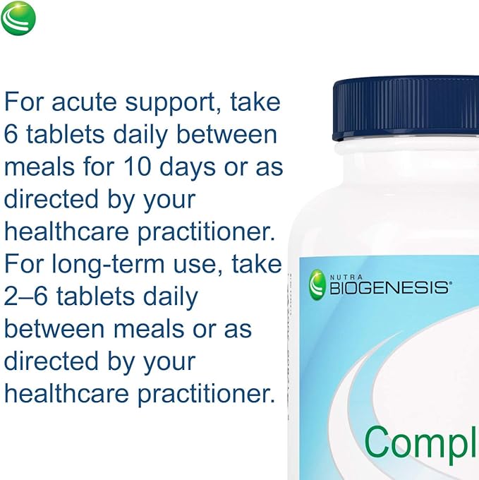 Nutra Biogenesis CompliVir - Monolaurin and Zinc Supplement for Men and Women, Immune Support for Adults with Vitamin C, Olive Leaf Extract, and Elderberry - 60 Tablets