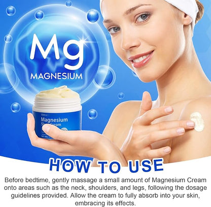 WHLH & WELL-BEING Magnesium Oil for Feet–Magnesium Cream– Magnesium Lotion–Topical Magnesium Chloride 2PCS