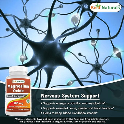 Best Naturals Alfalfa Green Super Food 500 mg & Magnesium Oxide 500 mg