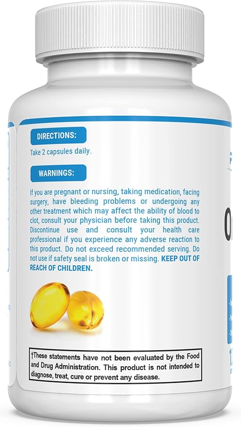 PEScience Omega-3+, 440mg EPA and 240mg DHA Fish Oil Supplement, Easy to Swallow Small Size Softgel, No Taste, 60 Servings