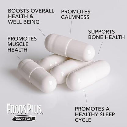 Magnesium Glycinate 200 mg per Serving, Muscle, and Cardiovascular Health, Buffered Magnesium, Health and Nutrient Metabolism, High Bioavailability, 60 Servings