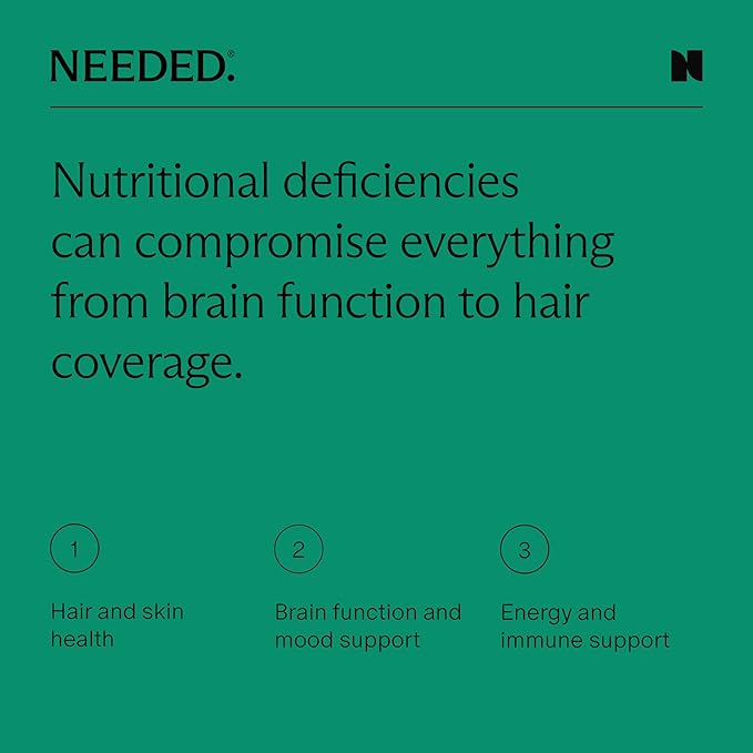 Needed. Multivitamin for Men - 25 Optimal Nutrients for Fertility & Men's Health - Mens Multivitamin with Vitamin D3 2000IU, B12 Vitamins, 200 MCG Selenium - Men's Fertility Supplement, 30 Day Supply