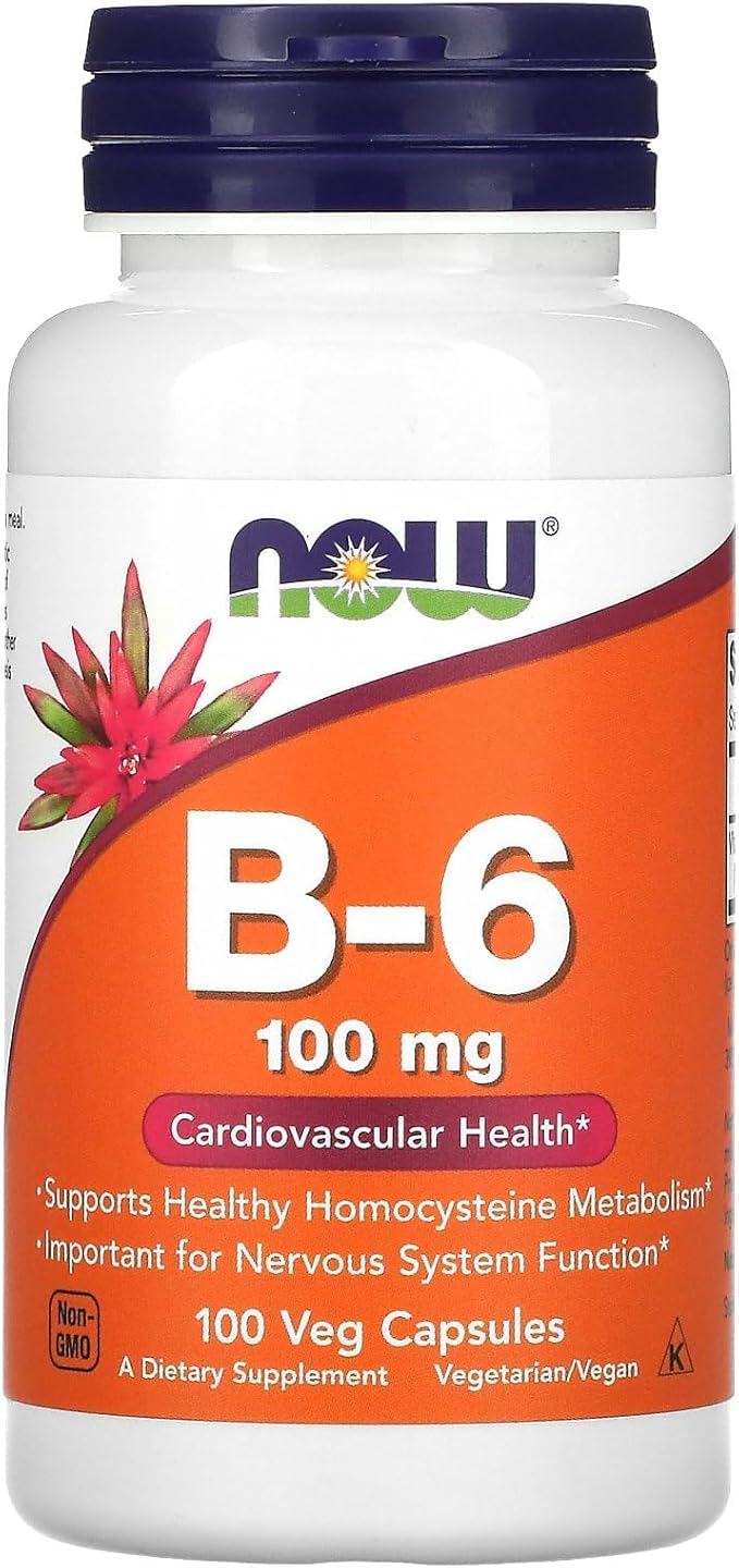 Now Foods B-6 100mg 100 Capsules