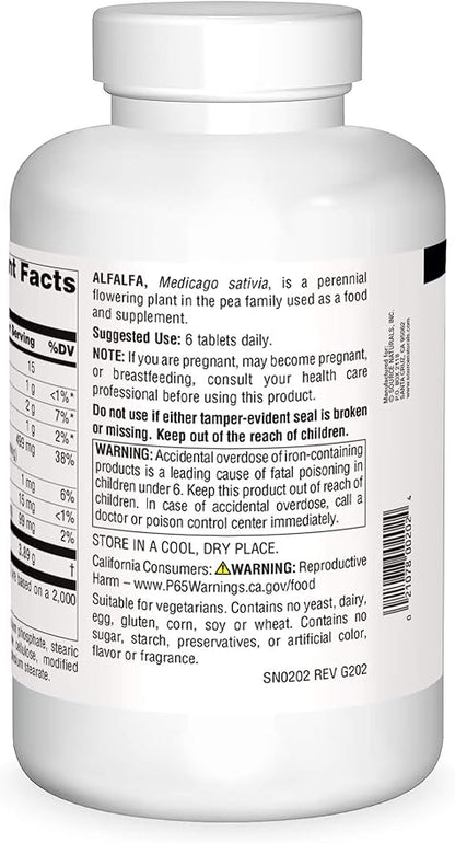Source Naturals Alfalfa 10 Grain Dietary Supplement - 500 Tablets