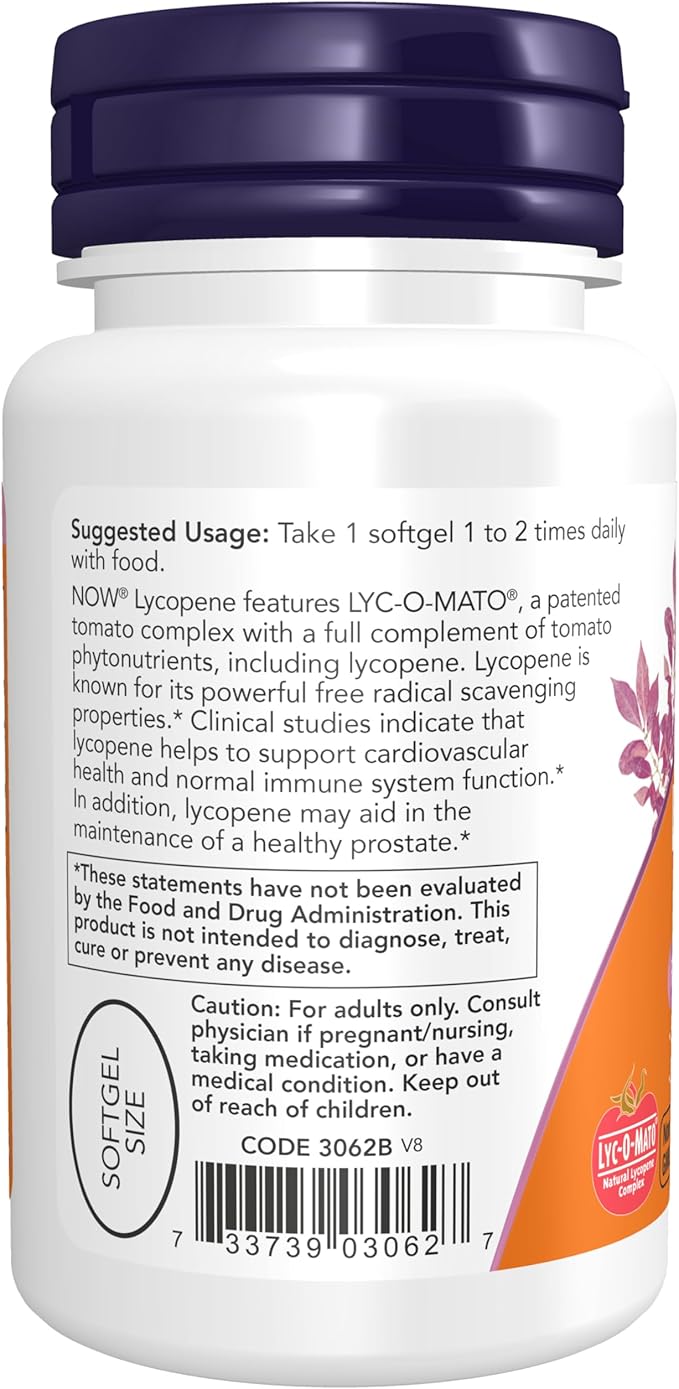 Now Foods Lycopene, 50 softgels / 20 mg (Pack of 2)