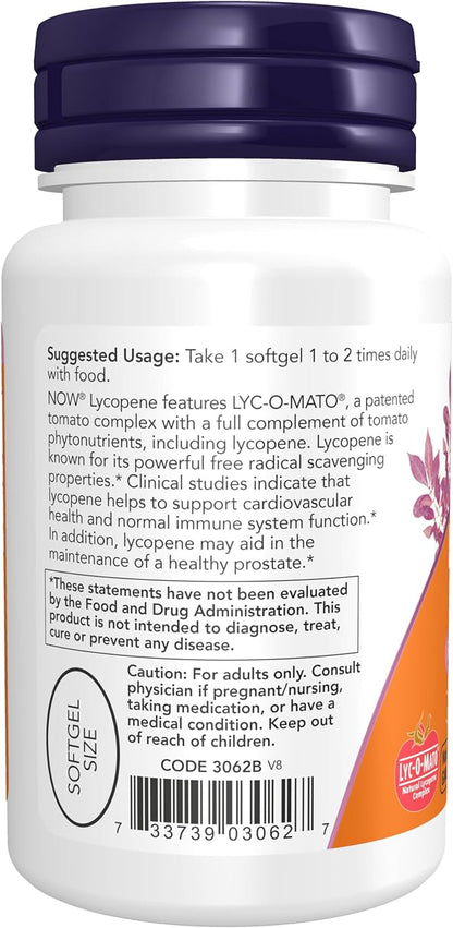 Now Foods Lycopene, 50 softgels / 20 mg (Pack of 2)