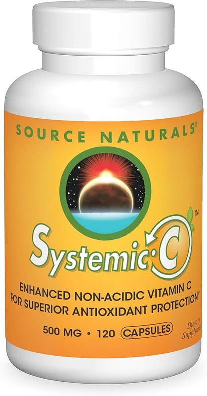 Source Naturals Systemic C, 500mg - 120 Capsules