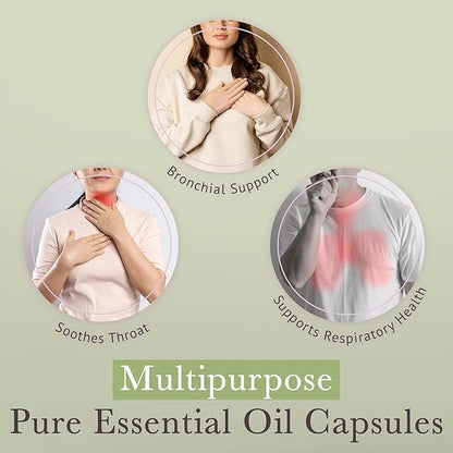 Pranarom - Respiratory Health Pranacaps with Oregano & Lemon Essential Oil - 30 Count