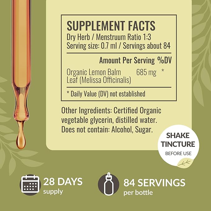 Herbamama Liquid Drops Kit - Bundle of Cat's Claw Extract 2 fl oz and Lemon Balm Tincture 2 fl oz - Vegan Herbal Supplement Liquid Extract - Non GMO, Sugar & Alcohol-Free - 2 Pack