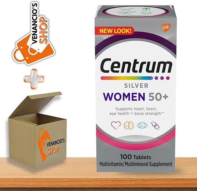 Centrum Silver Women Multivitamin for Womens 50 Plus, Multivitamin Supplement with Vitamin D3, B Vitamins, 65 Tablets (Pack of 1)