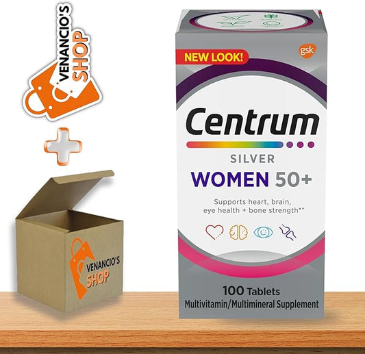 Centrum Silver Women Multivitamin for Womens 50 Plus, Multivitamin Supplement with Vitamin D3, B Vitamins, 65 Tablets (Pack of 1)