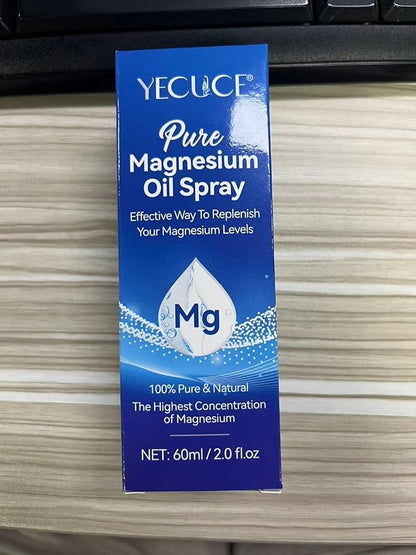 Magnesium Oil Spray - Pure Magnesium - Spray Magnesium for Feet & Sleep (2.02 Fl Oz), Blue