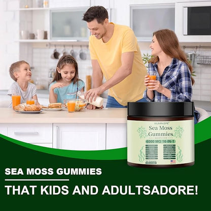 New Sea Moss Gummies - 6000 MG 16-in-1 Formula, Vegan, 30 Gummies - Support Digestion, Enhance Daily Wellnes