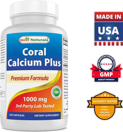 Coral Calcium Plus 1000 mg & Magnesium Oxide 500 mg