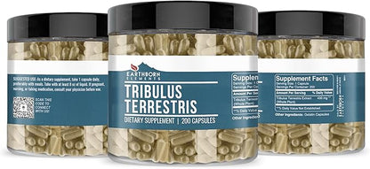 Earthborn Elements Tribulus Terrestris 200 Capsules, Pure & Undiluted, No Additives