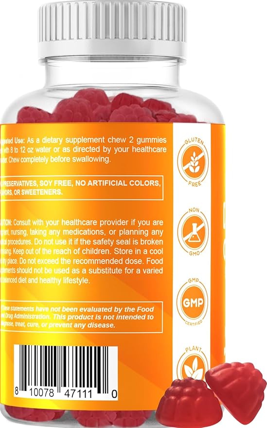 Vitamatic Vitamin D3 & K2 Gummies (2-Pack, 60 Count) Supports Healthy Bones, Heart Health, Calcium Absorption, and Immune Function Plant-Based, Non-GMO, Gluten-Free