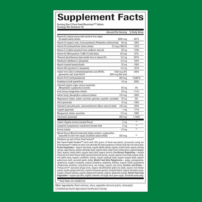 Natural Factors Whole Earth & Sea Women's Multivitamin & Mineral, Whole Food Supplement, Vegan, 120 Tablets