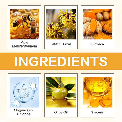 Magnesium Joint Spray, Magnesium Oil Bee Venom Joint Spray, for Relaxing and Joint Repair, Fast Absorbent, Non-Greasy (100ml/3.38oz) (1)