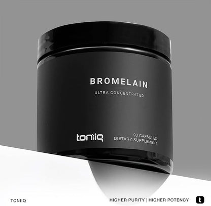 Ultra High Strength Bromelain 1000mg - 3600 GDU/Gram - Highly Concentrated and Bioavailable - Third-Party Tested Formula - 90 Vegetarian Capsules - 45 Servings Per Container - Bromelain Supplement