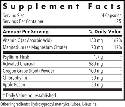 Allergy Research Group Gastro Cleanse Supplement - Gut Cleanse Detox, Constipation Relief for Men & Women, Colon Cleanse, Magnesium - 100 Count