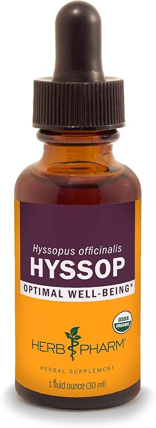Herb Pharm Certified Organic Hyssop Liquid Extract - 1 Ounce
