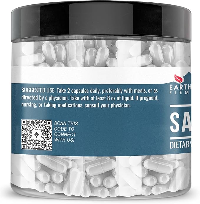 Earthborn Elements Saw Palmetto 200 Capsules, Pure & Undiluted, No Additives