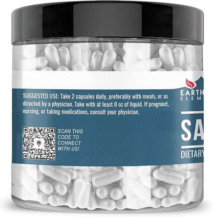 Earthborn Elements Saw Palmetto 200 Capsules, Pure & Undiluted, No Additives