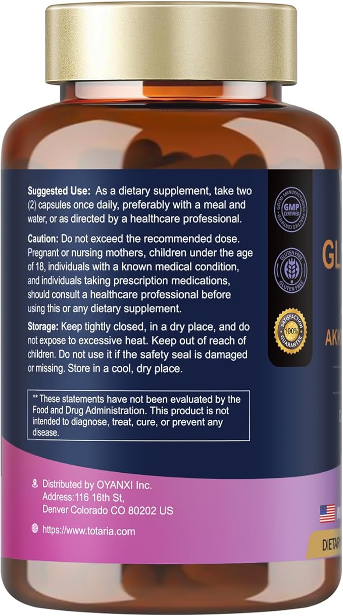 13 in 1 GLP-1 Natural Support, GLP-1 Supplement with Akkermansia Probiotic, Berberine HCI, Garcinia Cambogia, Apple Cider Vinegar, Green Tea Extract, 120 Capsules