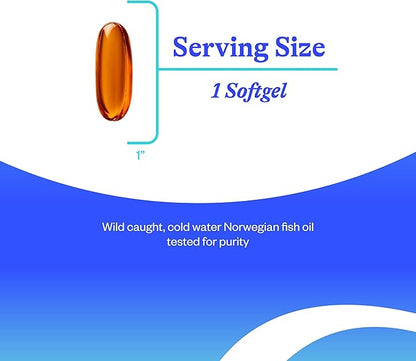 Seeking Health Optimal Fish Oil, Omega-3 Fatty Acids, Provides 900 mg EPA and DHA, Supports Joint, Heart, and Brain Health, Gelatin Softgels (120 softgels)*